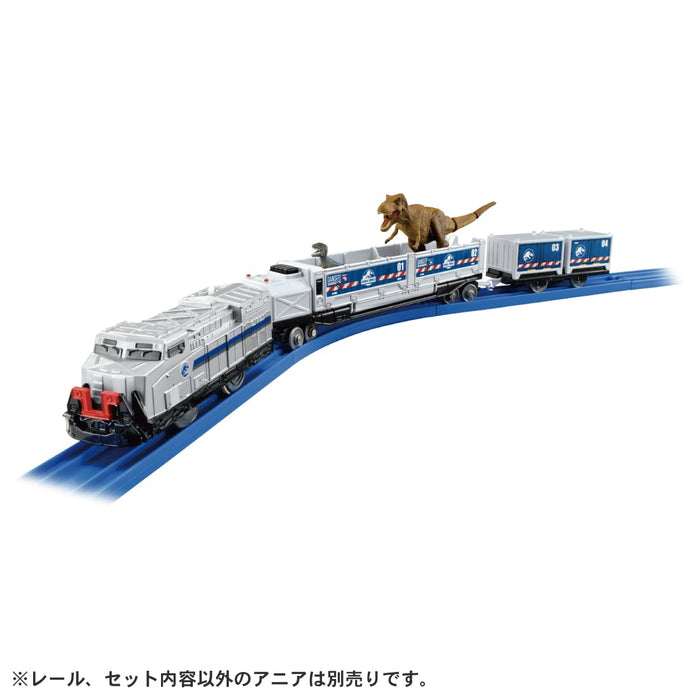 TAKARA TOMY Plarail JURASSIC WORLD DINOSAUR CARRIER TRAIN Battery Powered NEW_2