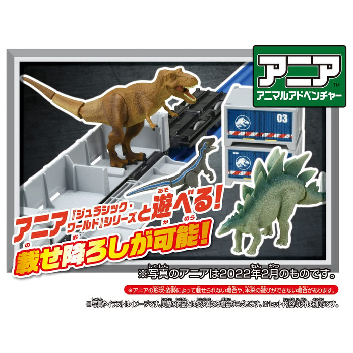 TAKARA TOMY Plarail JURASSIC WORLD DINOSAUR CARRIER TRAIN Battery Powered NEW_4