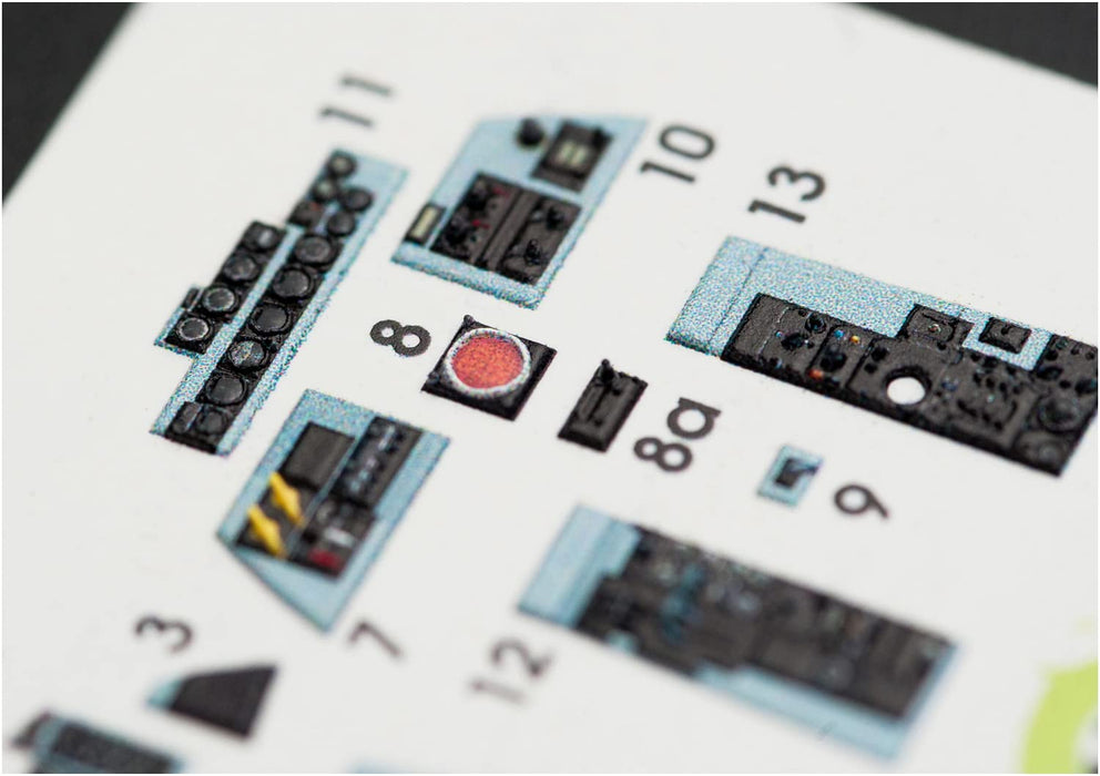 1/72 F-4C 'Phantom II' Interior 3D Decals for Finemolds Model Parts RSKK72007_2