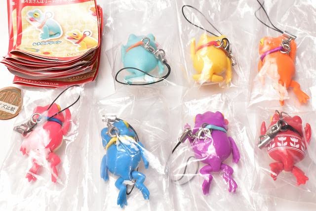 Kitan Club Osanpo Frog Basic Retro Pop Set of 7 Full Complete Set Gashapon toys_3
