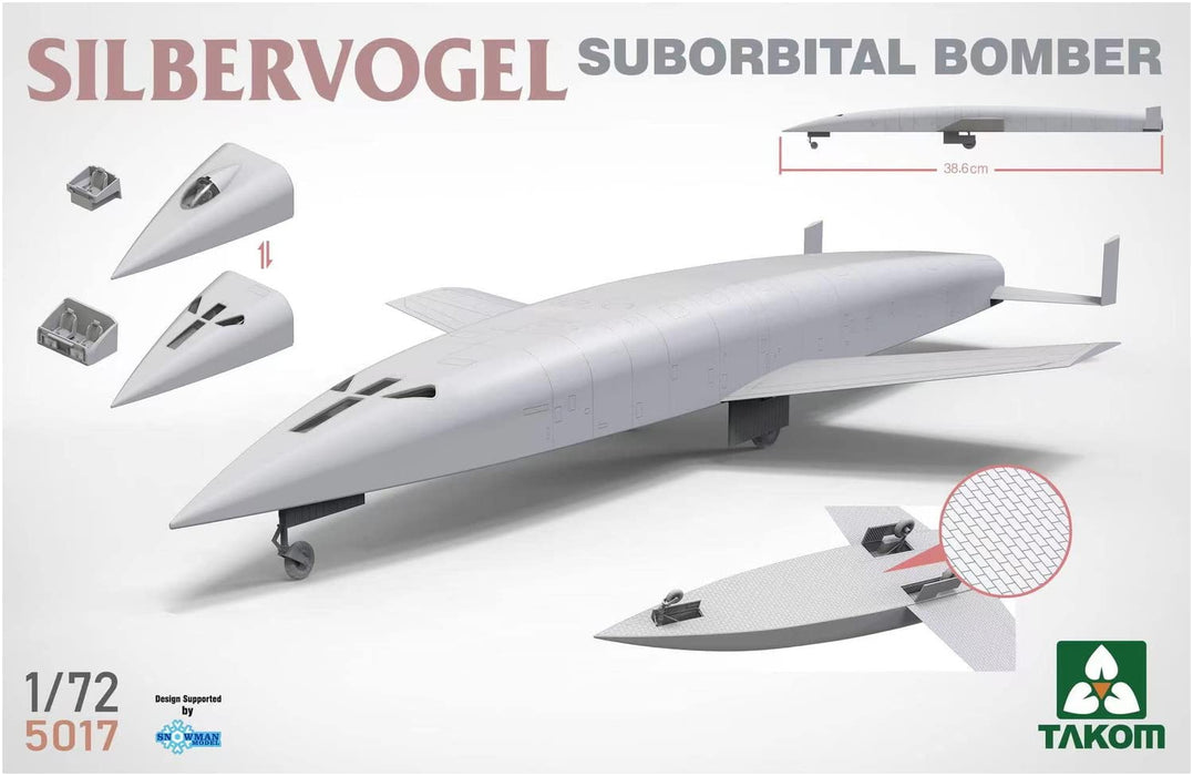Takom 1/72 Silbervogel Suborbital Bomber 2 in 1 Plastic Model Kit TKO5017 NEW_4