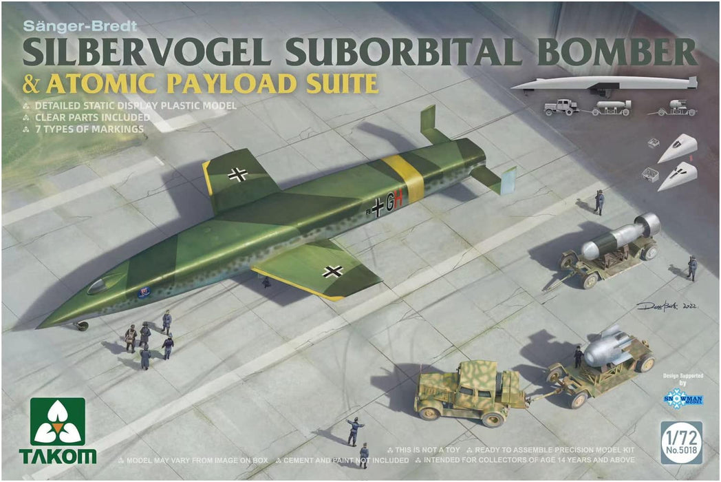 Takom 1/72 Silbervogel Suborbital Bomber & Atomic Payload Suite Kit TKO5018 NEW_3