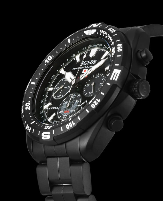 Kentex S801M-01 Men's Wristwatch Solar Chronograph Ground Self-Defense Model NEW_4