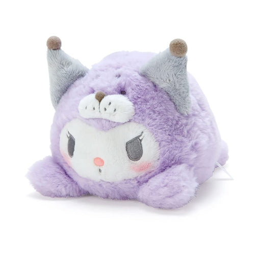 Sanrio Kuromi seal fluffy plush Doll 124133 Purple Polyester 16x20x14cm NEW_1