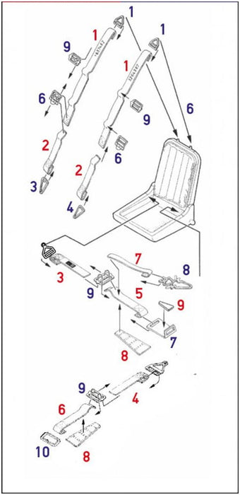1/48 messerschmitt Me262A Schwalbe Orlon Fabric Seatbelts Model Parts HGW148573_2