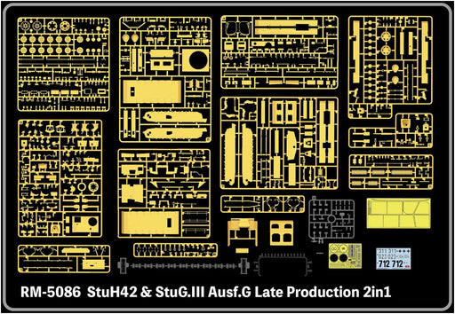 1/35 german army StuH42 & StuG.III Ausf.G Late Production 2 in 1 kit RFM5086 NEW_2