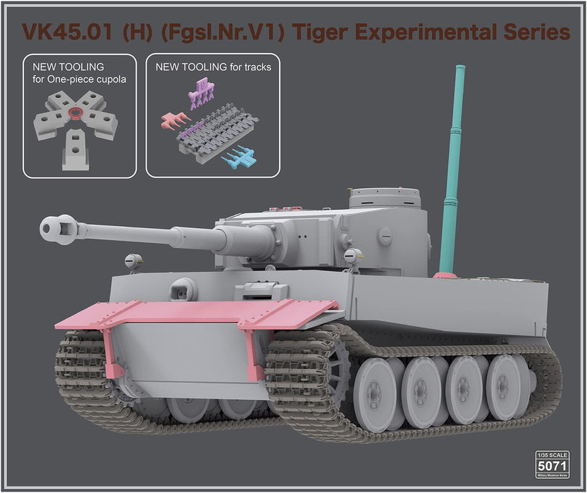 1/35 german army VK45.01(H) (Fgsl.Nr.V1) Tiger Experimental Series Kit RFM5071_5