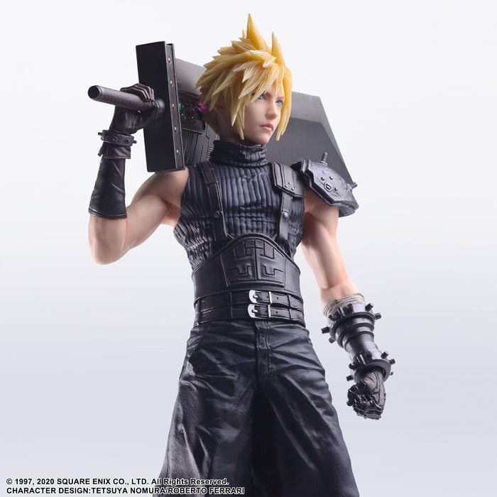 Square Enix Final Fantasy VII Remake Static Arts Cloud Strife Painted Figure NEW_3
