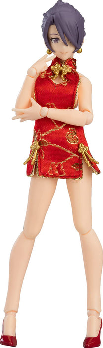 figma Styles 569 Female Body (Mika) with Mini Skirt Chinese Dress Outfit M06830_1