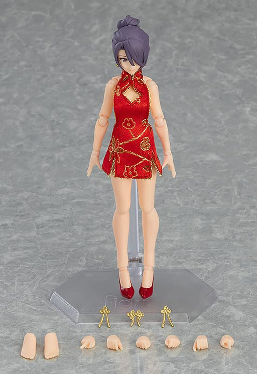 figma Styles 569 Female Body (Mika) with Mini Skirt Chinese Dress Outfit M06830_2