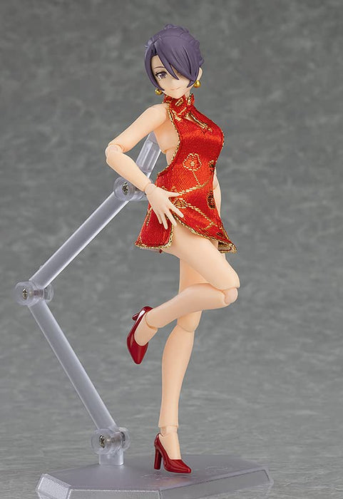 figma Styles 569 Female Body (Mika) with Mini Skirt Chinese Dress Outfit M06830_3
