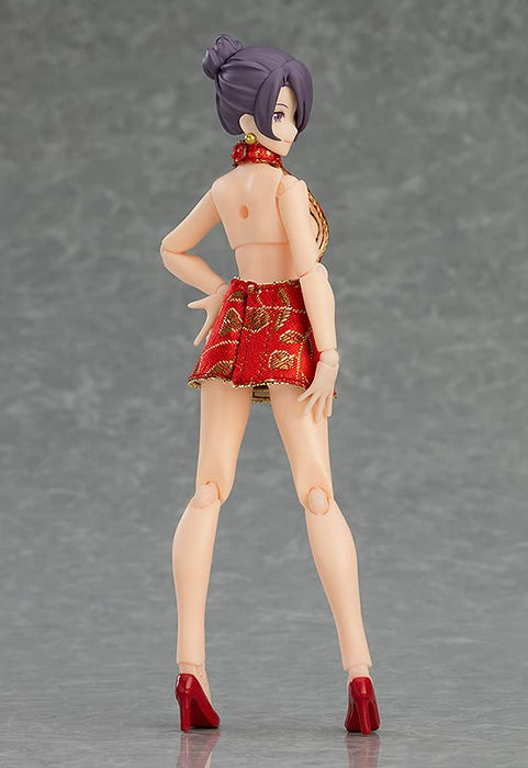 figma Styles 569 Female Body (Mika) with Mini Skirt Chinese Dress Outfit M06830_4