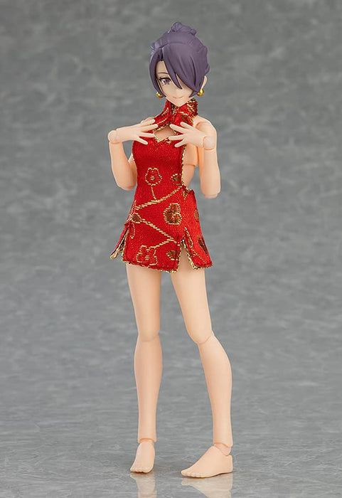 figma Styles 569 Female Body (Mika) with Mini Skirt Chinese Dress Outfit M06830_5