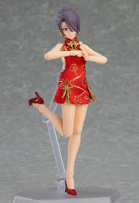 figma Styles 569 Female Body (Mika) with Mini Skirt Chinese Dress Outfit M06830_6