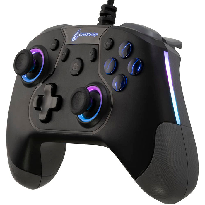 Cyber Gaming Controller HG Wired Type for Nintendo Switch Black CY-NSOGCWD-BK_3