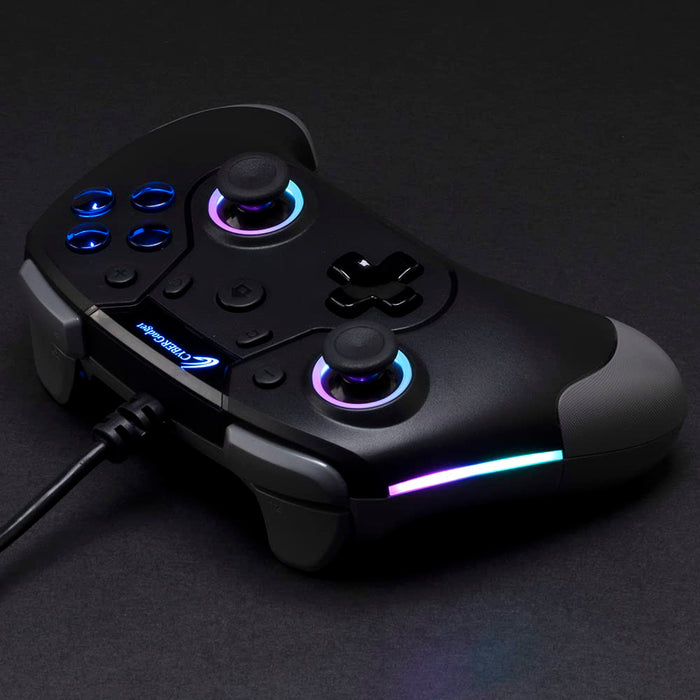 Cyber Gaming Controller HG Wired Type for Nintendo Switch Black CY-NSOGCWD-BK_4