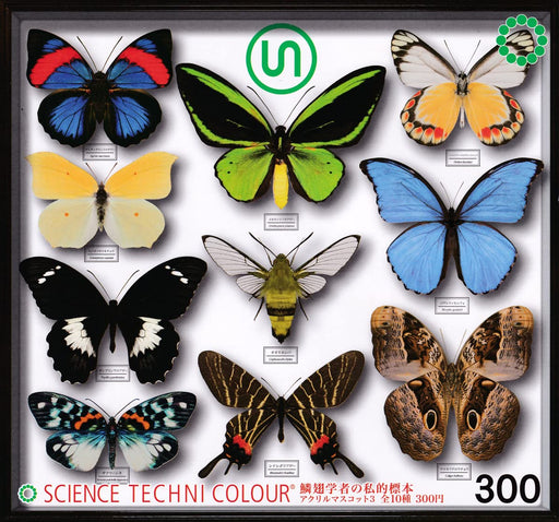 Science Technicolor Lepidopterist's private specimens Acrylic Mascot 3 Set of 10_2