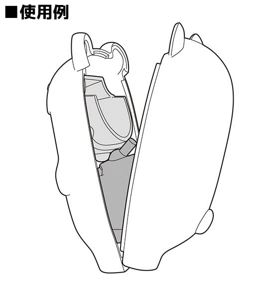 Nendoroid More Kigurumi Face Parts Case (Orca Whale) non-scale Figure G16236 NEW_4