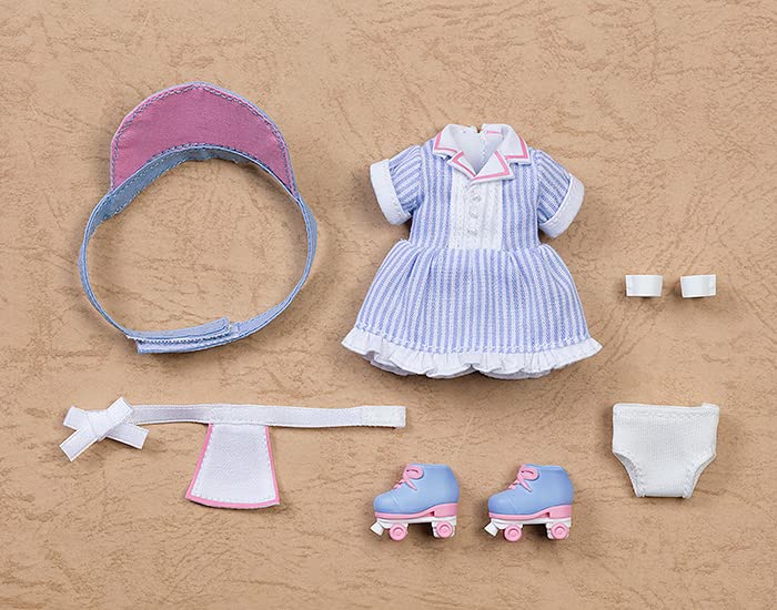 Good Smile Company Nendoroid Doll Outfit Set Diner Girl Blue G12946 Cloth NEW_2
