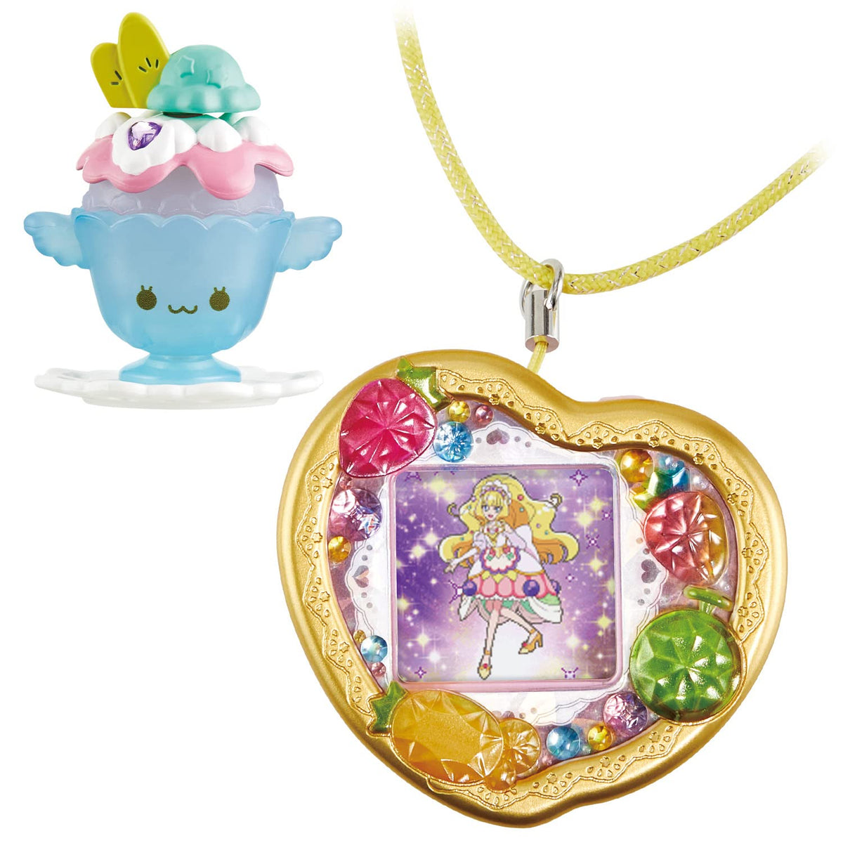 Delicious Party Pretty Cure Precure Heart Watch& Fruit Pendant Cover S ...