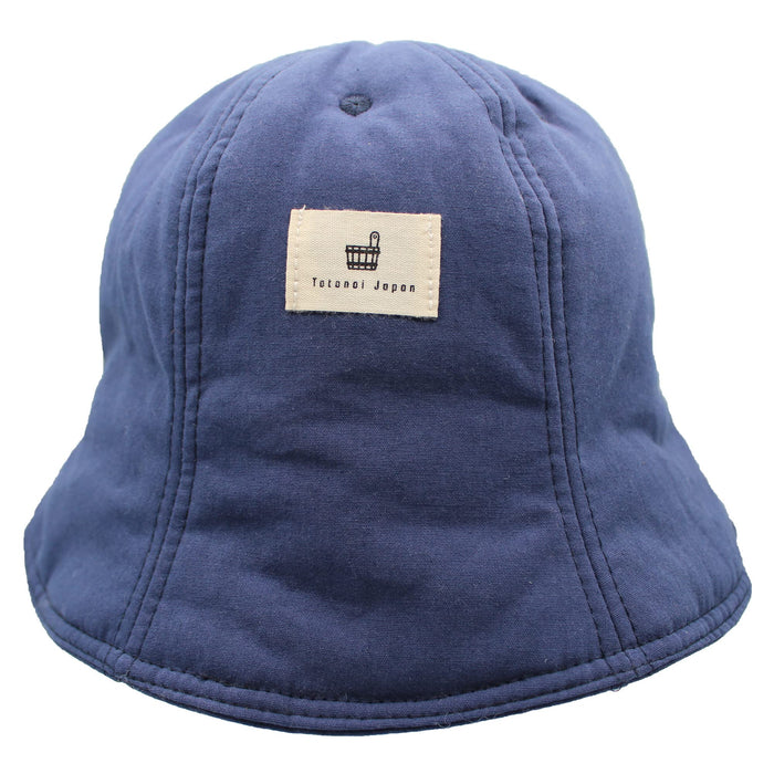 Totonoi Japan Sauna Hat Cotton Polyester Thinsulate Washable Unisex Blue NEW_1