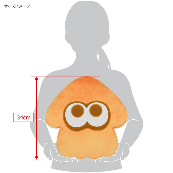 Sanei Boeki Splatoon3 ALL STAR COLLECTION Cushion Squid Orange Plush ‎201157 NEW_5