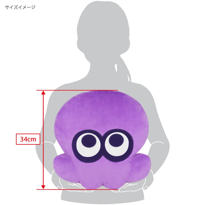 Sanei Boeki Splatoon3 All Star Collection Cushion Octopus Purple 34cm 201188 NEW_5