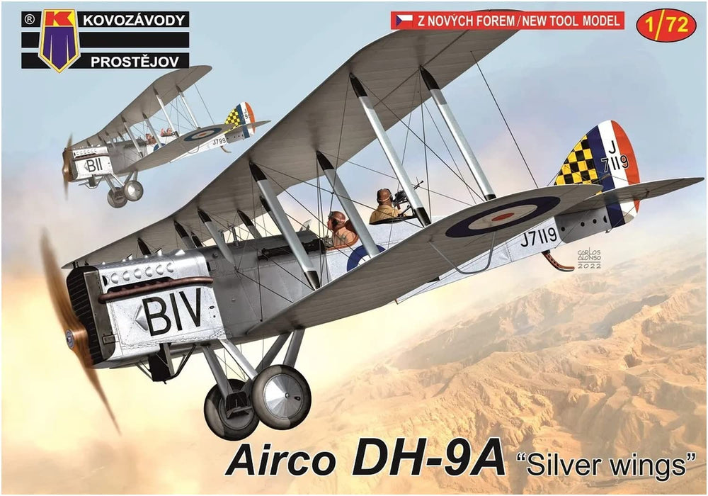 KP Models 1/72 British Air Force Airco DH-9A 'Silver Wings' Model Kit KPM0312_3