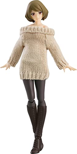 figma 574 Female Body Chiaki with Off-the-Shoulder Sweater Dress Plastic Figure_1