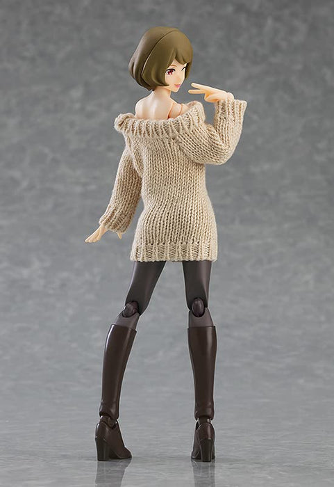 figma 574 Female Body Chiaki with Off-the-Shoulder Sweater Dress Plastic Figure_5