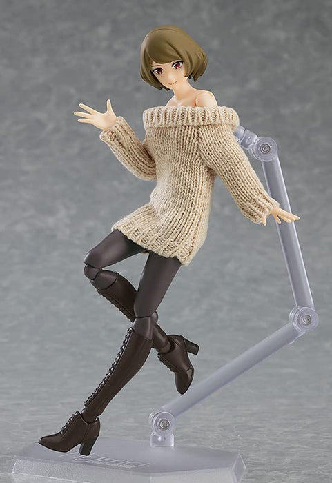 figma 574 Female Body Chiaki with Off-the-Shoulder Sweater Dress Plastic Figure_6