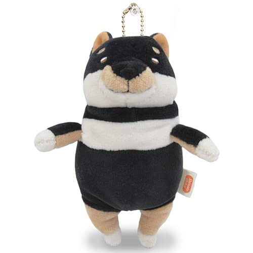 Shinada Global Mochi Inu Dog Kuroshiba Mini Size MOIN-0088B Polyester Keychain_1