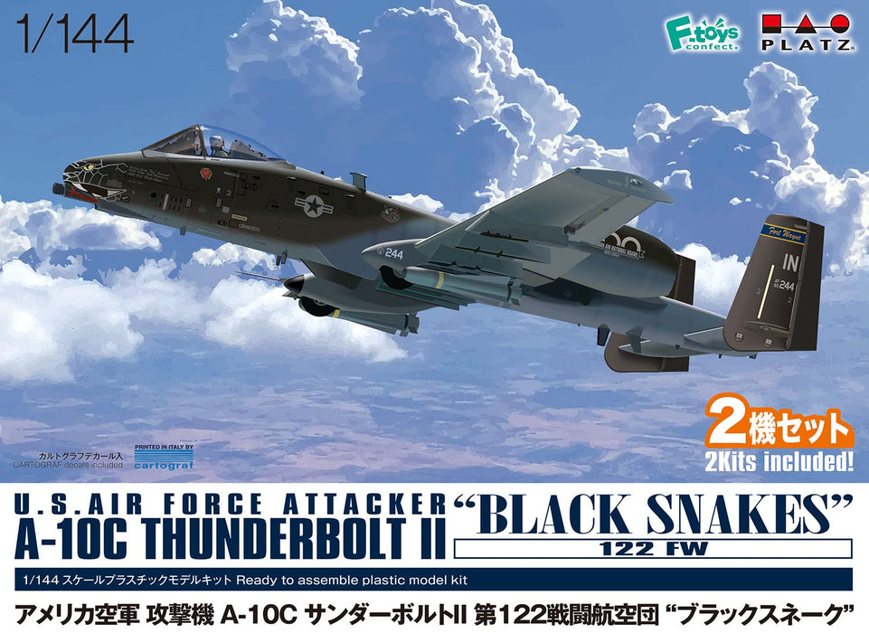 PLATZ 1/144 USAF ATTACKER A-10C THUNDERBOLT II 122 FW BLACK SNAKES Kit ‎PF-59_2