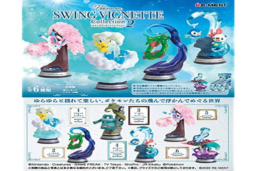Re-Ment Pokemon SWING VIGNETTE Collection 2 Set of 6 pieces Complete BOX 206790_1