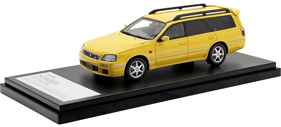 Hi Story 1/43 Nissan STAGEA 25t RS FOUR S 1998 Lightning Yellow HS381YE NEW_1
