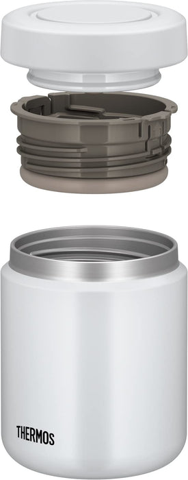 Thermos Vacuum Insulated Soup Jar 400ml White Gray JBR-401 WHGY Stainless Steel_2