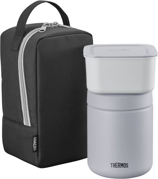 Thermos Vacuum Insulated Soup Lunch Set 400ml Black Gray JBY-801 BKGY NEW_1