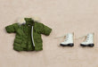 Nendoroid Doll Warm Clothing Set Boots & Mod Coat Khaki Green Cloth G16383 NEW_2