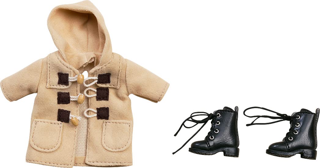 Nendoroid Doll Warm Clothing Set Boots & Duffle Coat Beige Cloth Plastic G16386_1