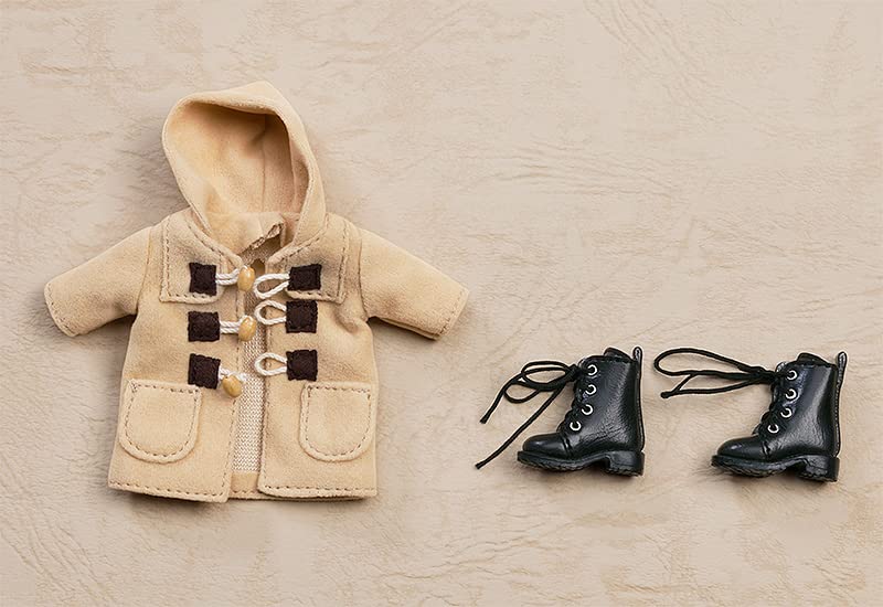Nendoroid Doll Warm Clothing Set Boots & Duffle Coat Beige Cloth Plastic G16386_2