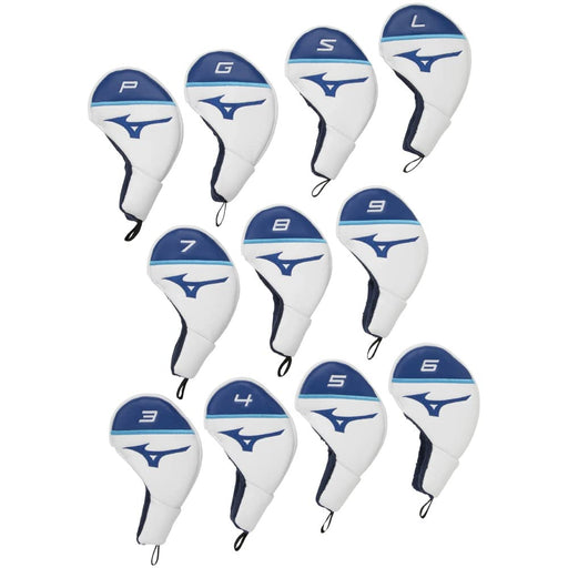 Mizuno Golf Iron Head Cover Tour Series Set of 11 pieces 5LJH2224 White Blue NEW_1