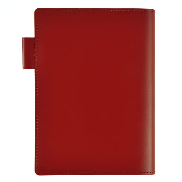 Hobonichi 5-Year Techo Cover Red A6 Size T21N0135X0000 Pen hook inside the cover_2