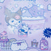 Sanrio Kuromi Vinyl Pouch Sanrio Washing Day Purple PVC 12x8x15cm 270482 NEW_4