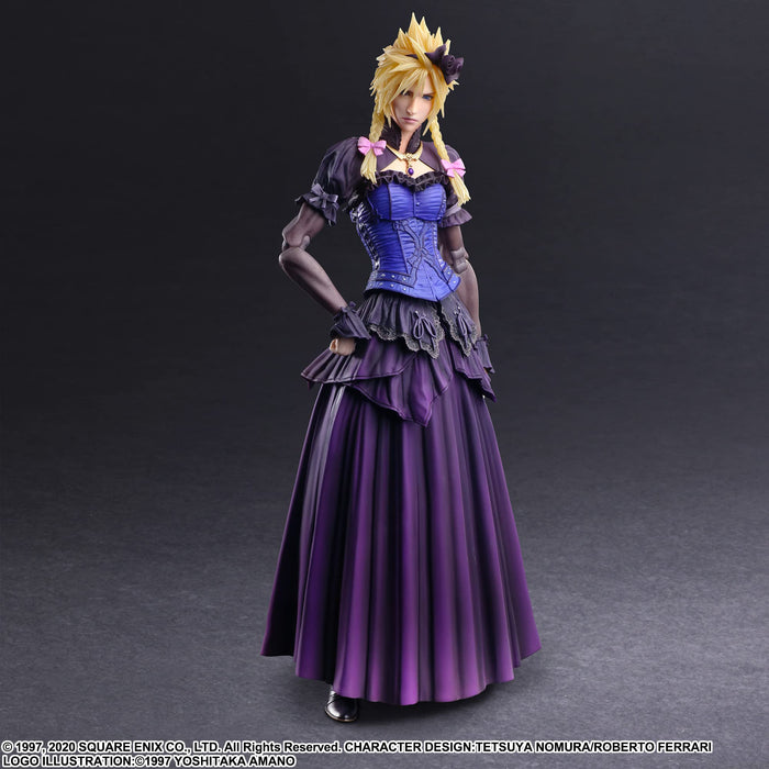 Final Fantasy VII Remake Play Arts Kai Cloud Strife Dress Ver. PVC Figure NEW_3