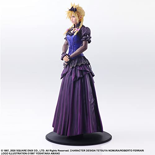 Square Enix Final Fantasy VII Remake Static Arts Cloud Strife Dress Ver. Figure_2