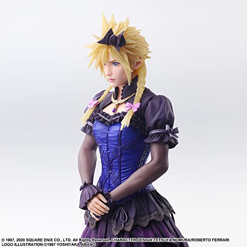 Square Enix Final Fantasy VII Remake Static Arts Cloud Strife Dress Ver. Figure_4