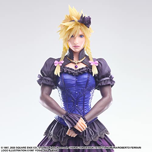 Square Enix Final Fantasy VII Remake Static Arts Cloud Strife Dress Ver. Figure_5