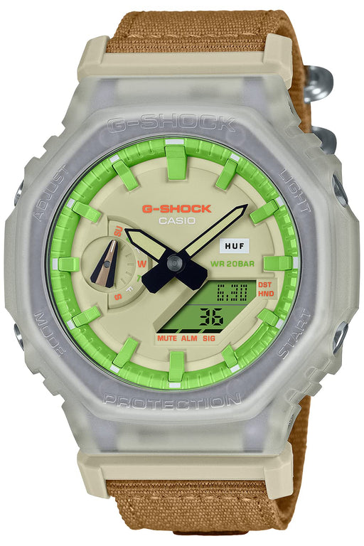 CASIO G-SHOCK HUF collaboration model GA-2100HUF-5AJR Men's Watch Alarm NEW_1