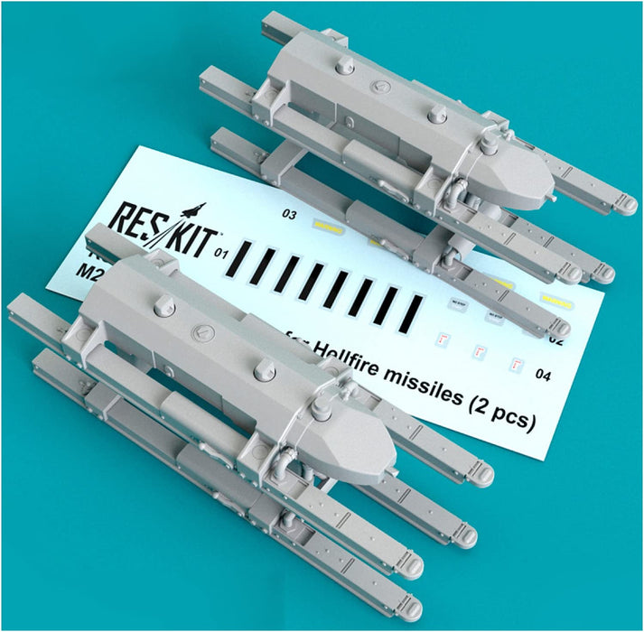 1/72 M272 2 Rail Launcher for Hellfire Missiles 2 Pices Model Parts RSK72-0316_1