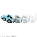 Takara Tomy Choro Q e-09 Volkswagen Type 1 Light Blue Plastic Pull Back Mini Car_3